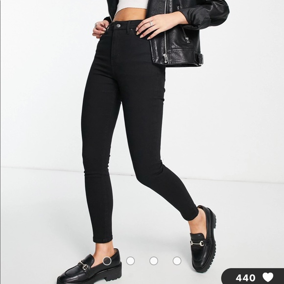topshop jamie jeans black
